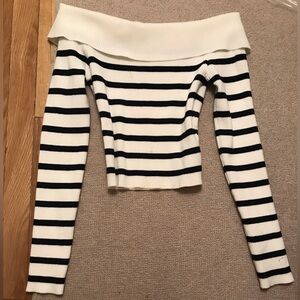 Elia Knitted Fold Over Crop Top- Size Small (Never worn + tags intact)